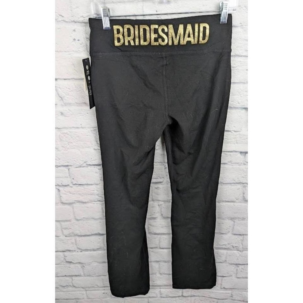 Ideology Bridal Bridesmaid Bootcut Yoga Pants Black Size L